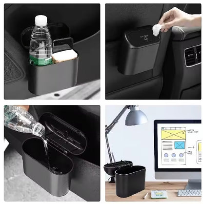 Mini Car Trash Bins Portable Waterproof Dustbin Interior Garbage Waste