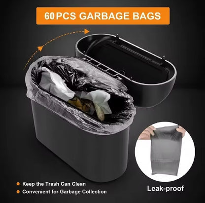 Mini Car Trash Bins Portable Waterproof Dustbin Interior Garbage Waste