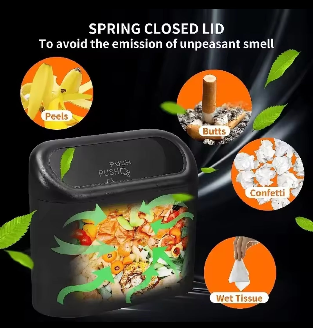 Mini Car Trash Bins Portable Waterproof Dustbin Interior Garbage Waste