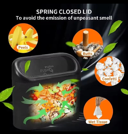 Mini Car Trash Bins Portable Waterproof Dustbin Interior Garbage Waste